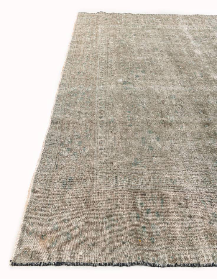 Detail image of 9' 1 x 13'  Hand Knotted Ultra Vintage Persian Wool Rug