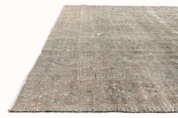 9' 1 x 13' Hand Knotted Ultra Vintage Persian Wool Rug