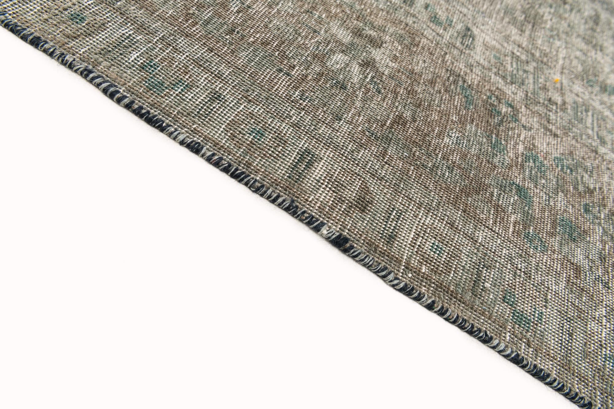 9' 1 x 13' Hand Knotted Ultra Vintage Persian Wool Rug