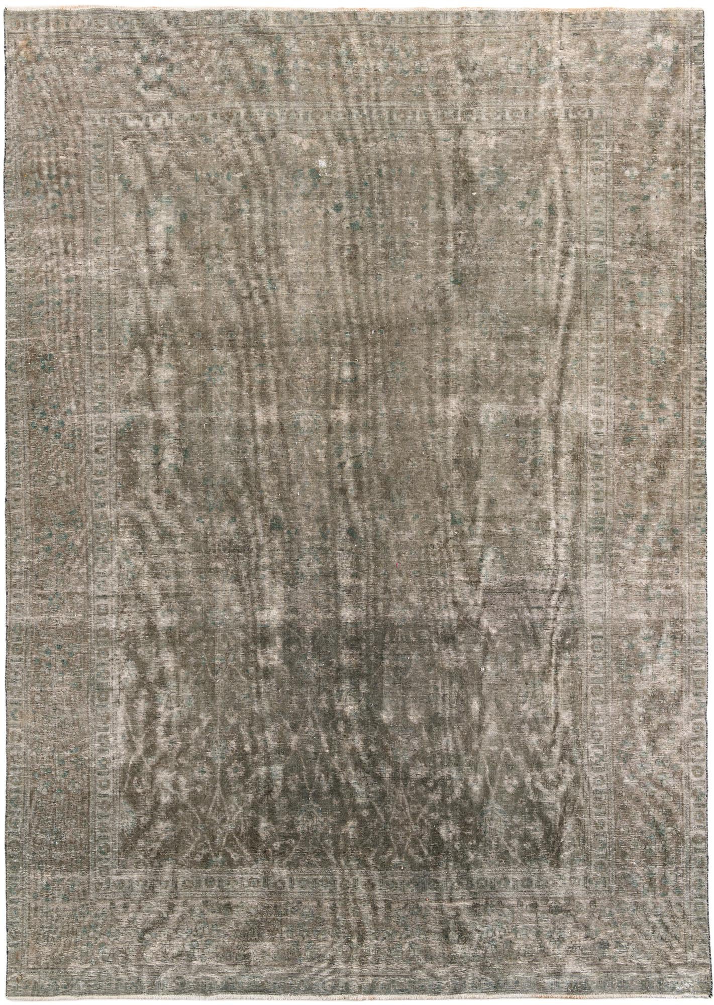 9' 1 x 13' Hand Knotted Ultra Vintage Persian Wool Rug