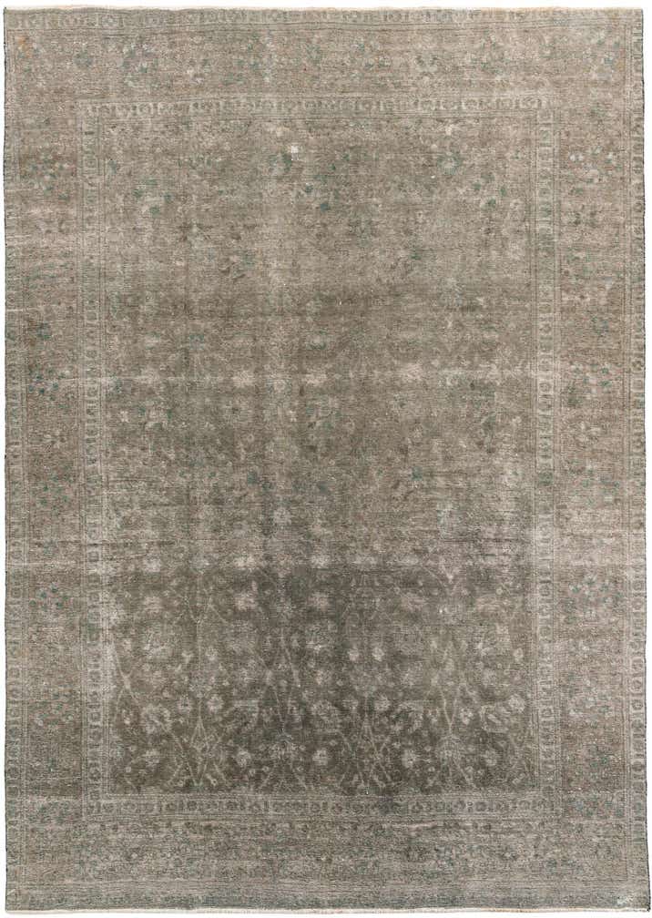 9' 1 x 13' Hand Knotted Ultra Vintage Persian Wool Rug