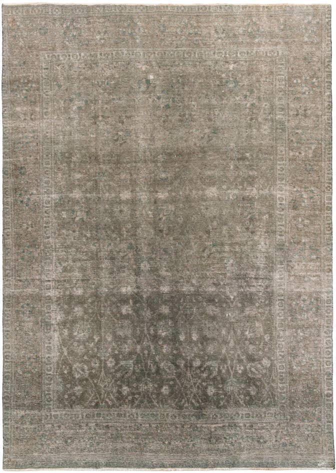 Detail image of 9' 1 x 13' Hand Knotted Ultra Vintage Persian Wool Rug