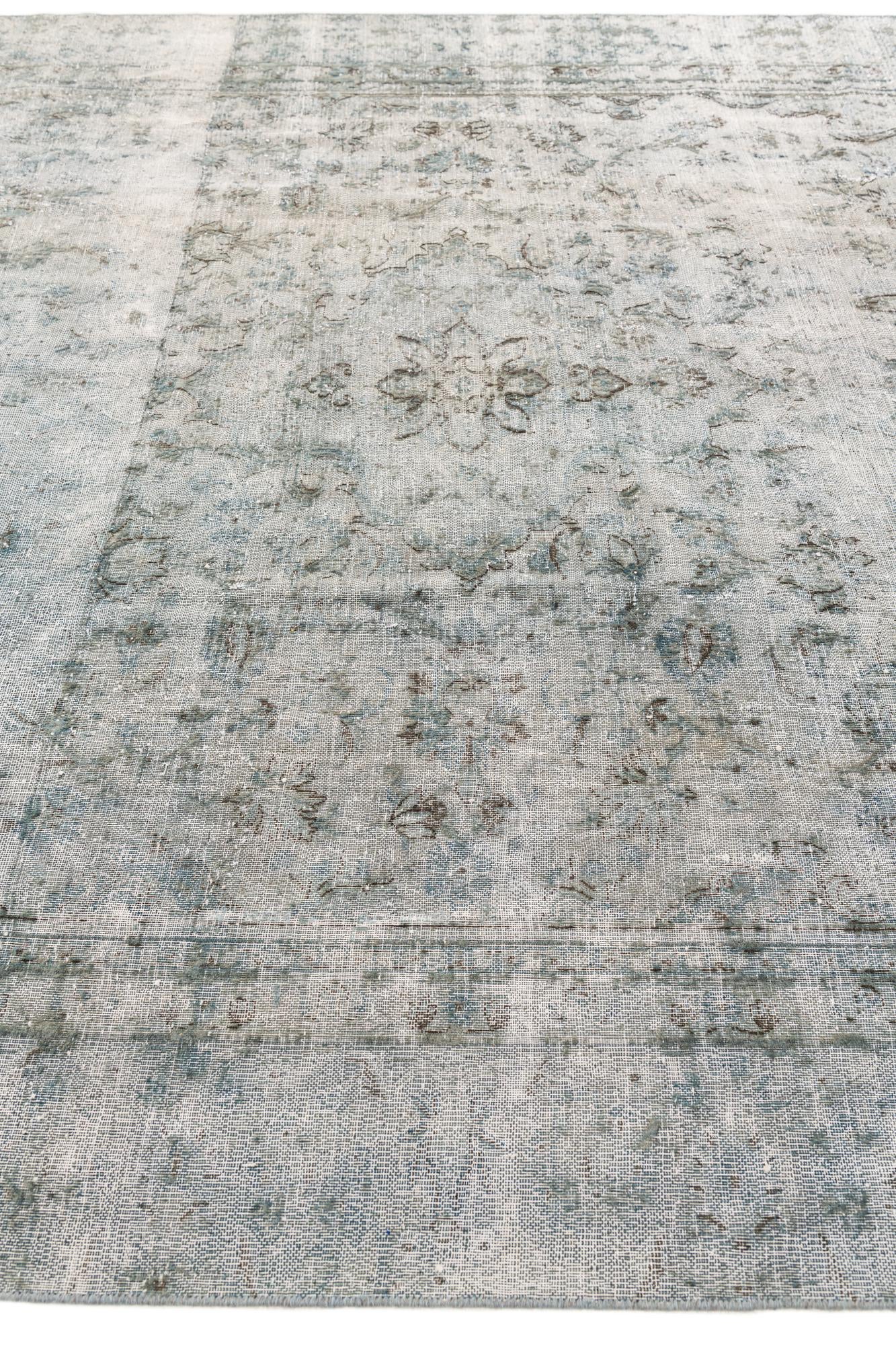 8' x 11' Hand Knotted Ultra Vintage Persian Wool Rug