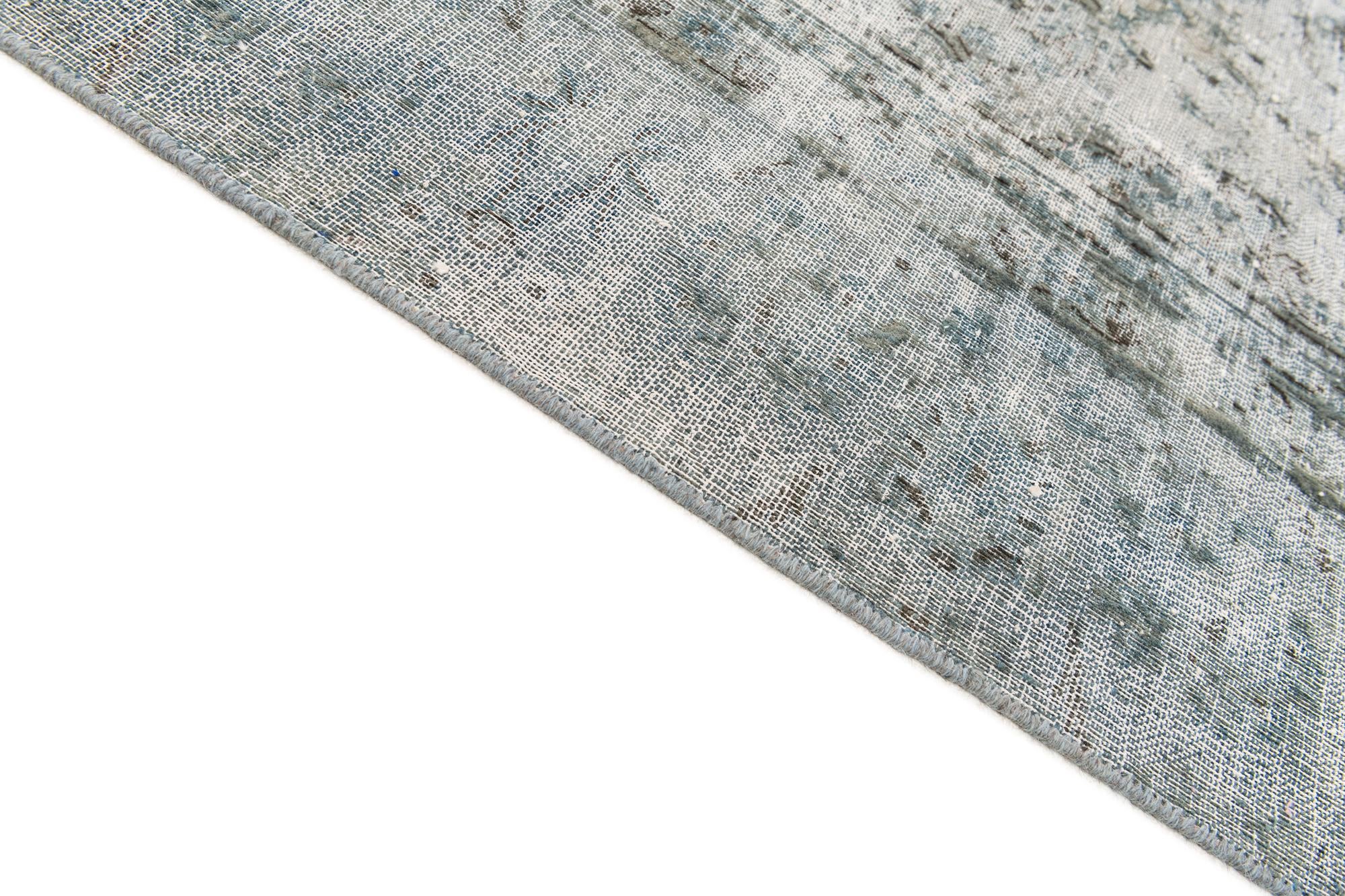 8' x 11' Hand Knotted Ultra Vintage Persian Wool Rug