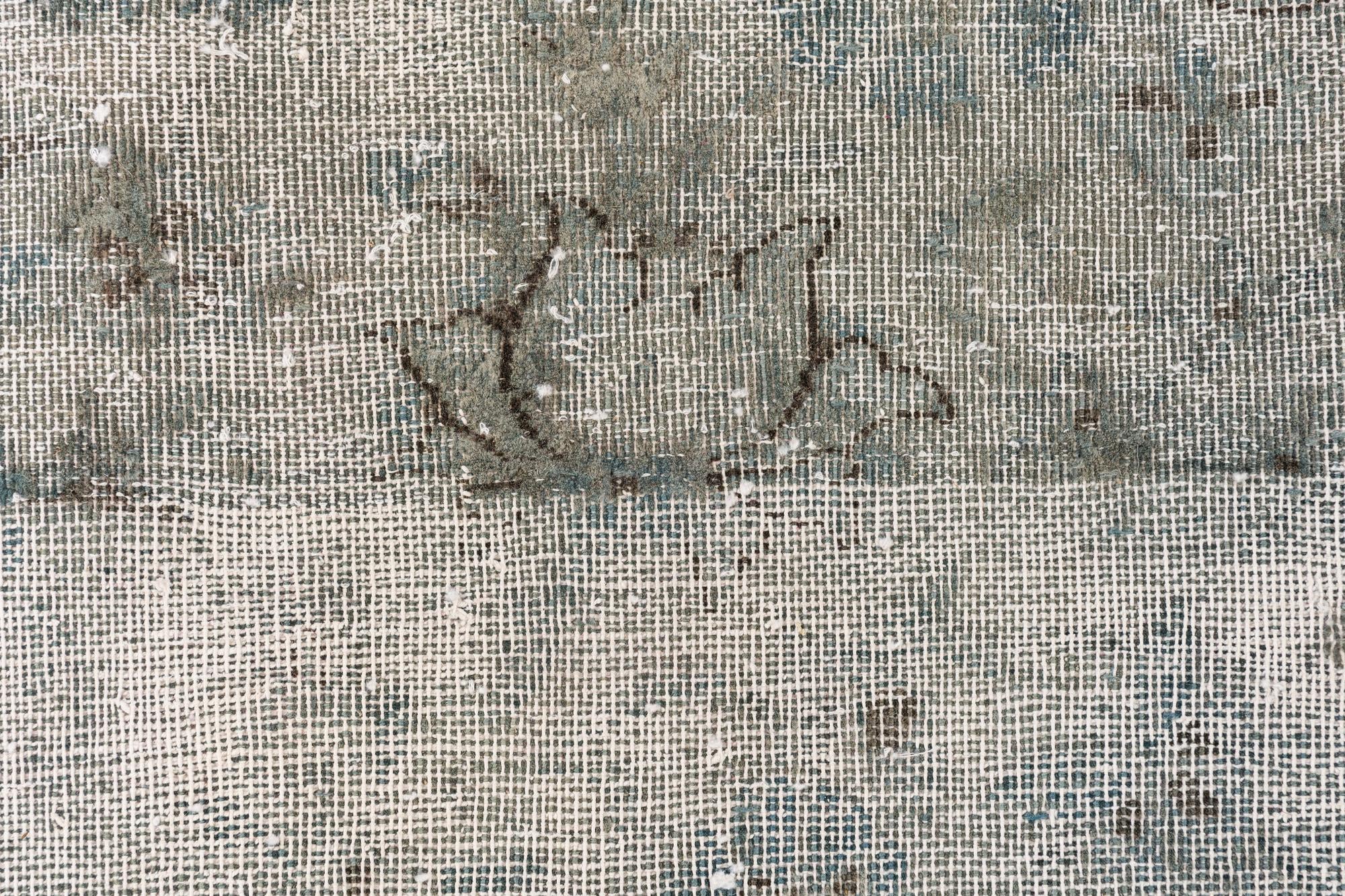 8' x 11' Hand Knotted Ultra Vintage Persian Wool Rug