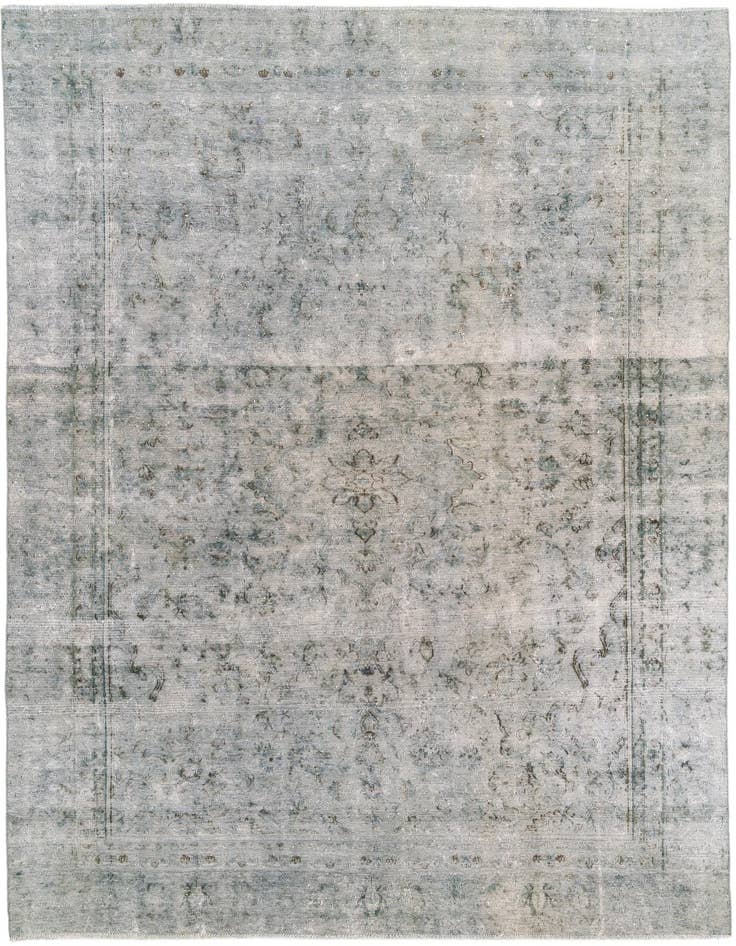 Detail image of 8' x 11' Hand Knotted Ultra Vintage Persian Wool Rug