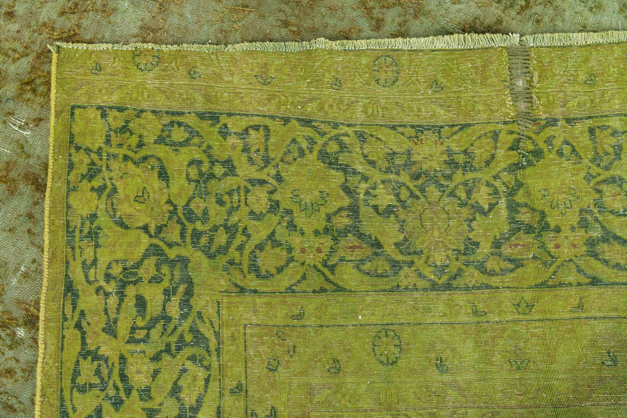 9' 2 x 13' 8 Hand Knotted Ultra Vintage Persian Wool Rug