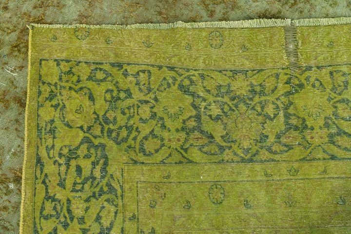 9' 2 x 13' 8 Hand Knotted Ultra Vintage Persian Wool Rug