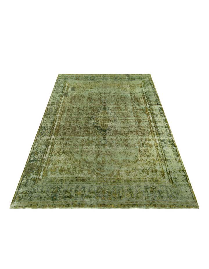 9' 2 x 13' 8 Hand Knotted Ultra Vintage Persian Wool Rug