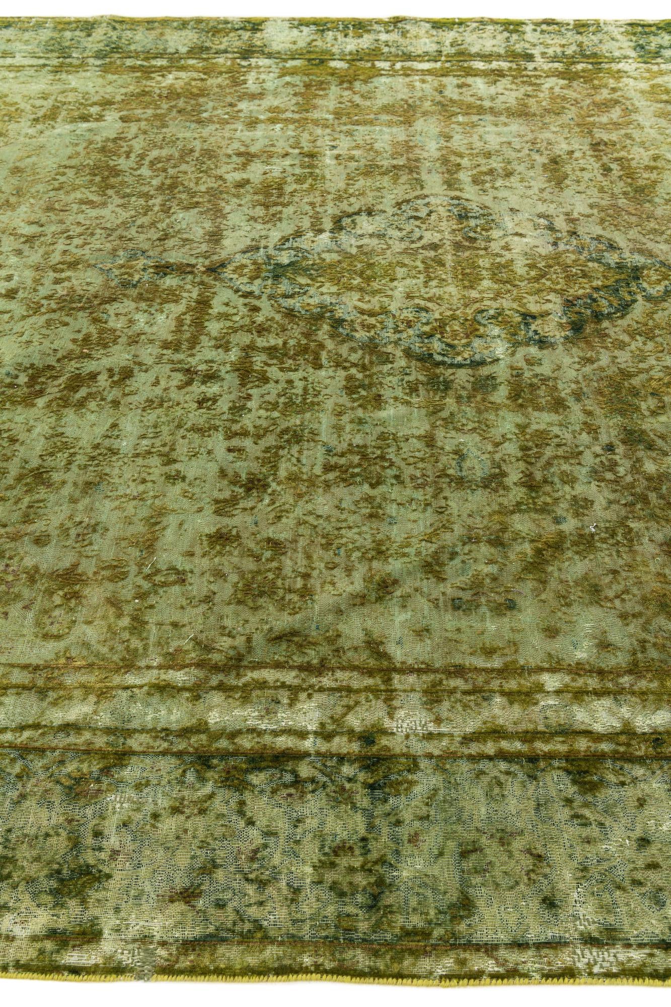 9' 2 x 13' 8 Hand Knotted Ultra Vintage Persian Wool Rug