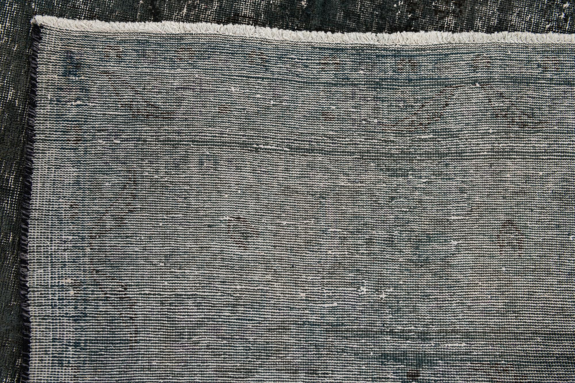 9' 6 x 12' 5 Hand Knotted Ultra Vintage Persian Wool Rug