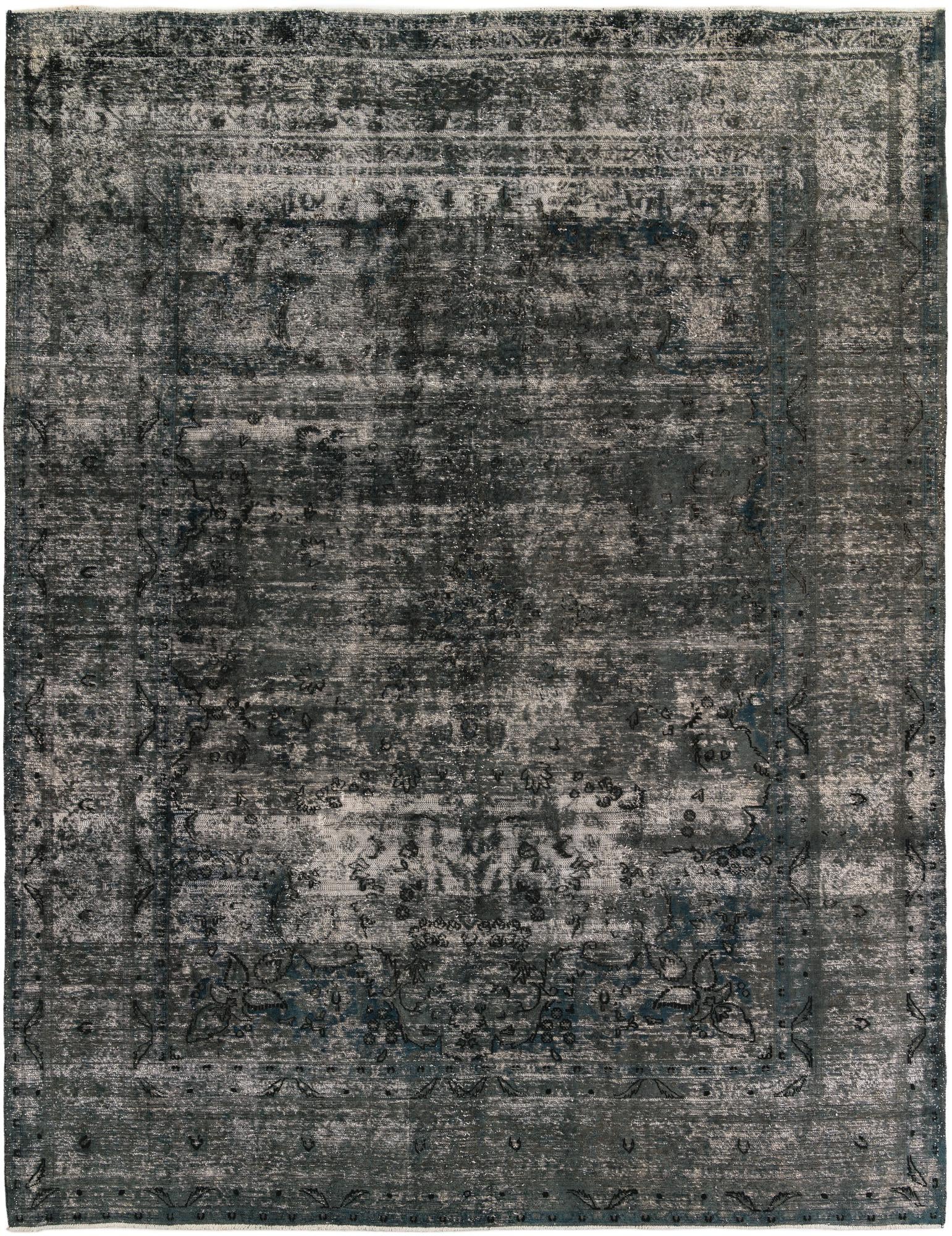 9' 6 x 12' 5 Hand Knotted Ultra Vintage Persian Wool Rug