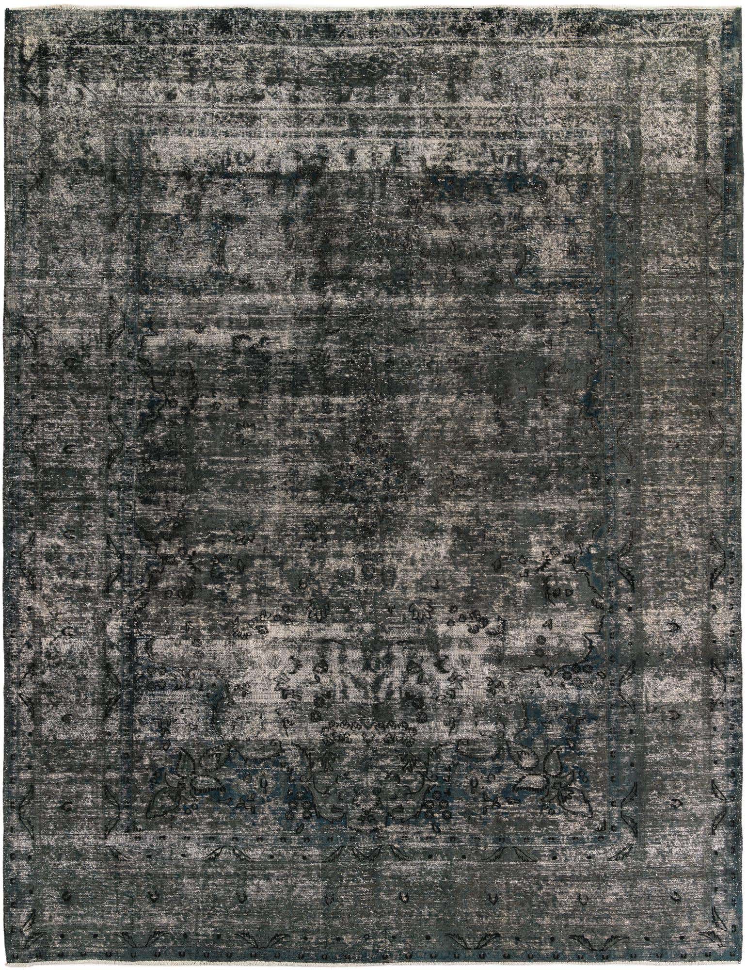 9' 6 x 12' 5 Hand Knotted Ultra Vintage Persian Wool Rug