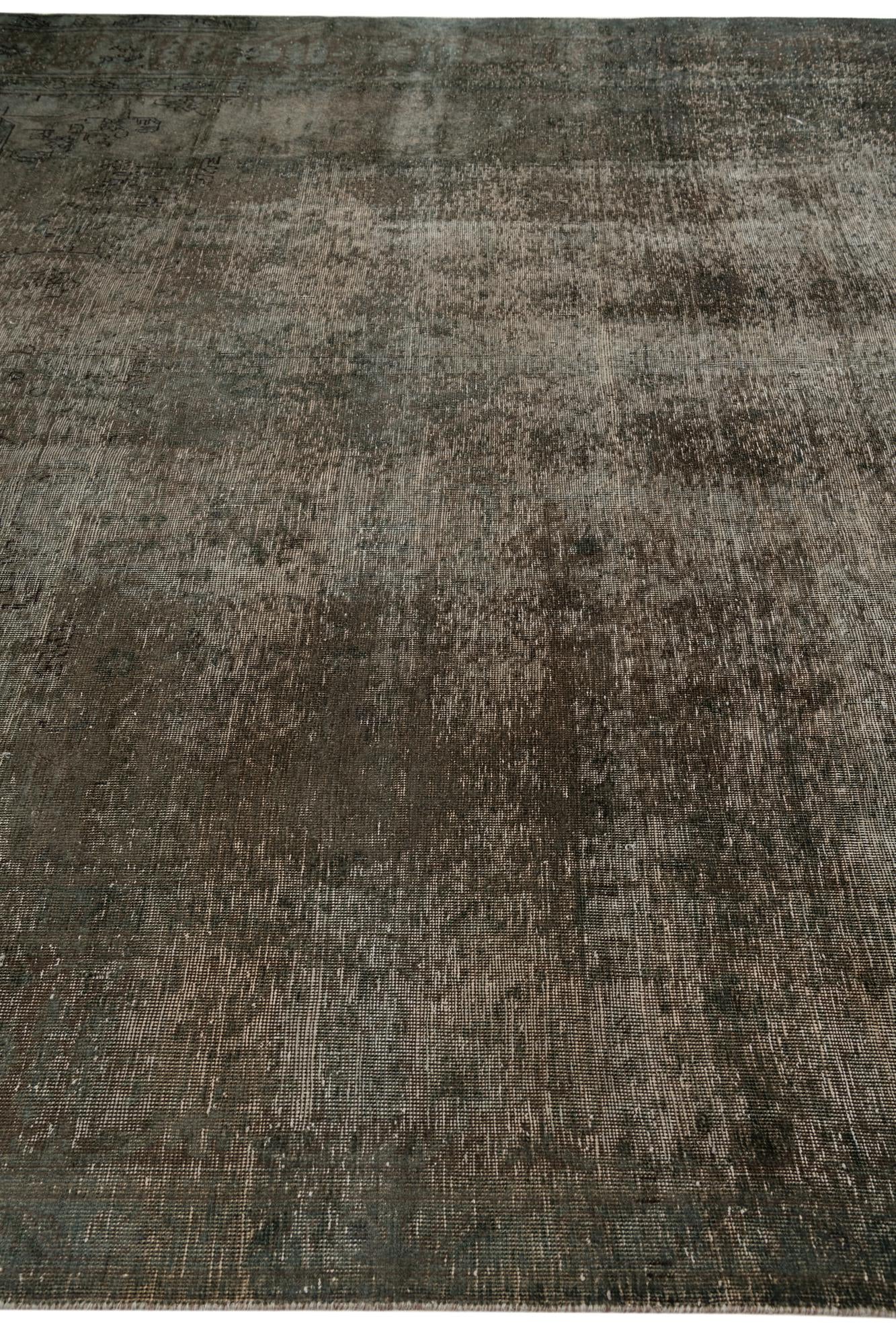 9' 4 x 12' 5 Hand Knotted Ultra Vintage Persian Wool Rug
