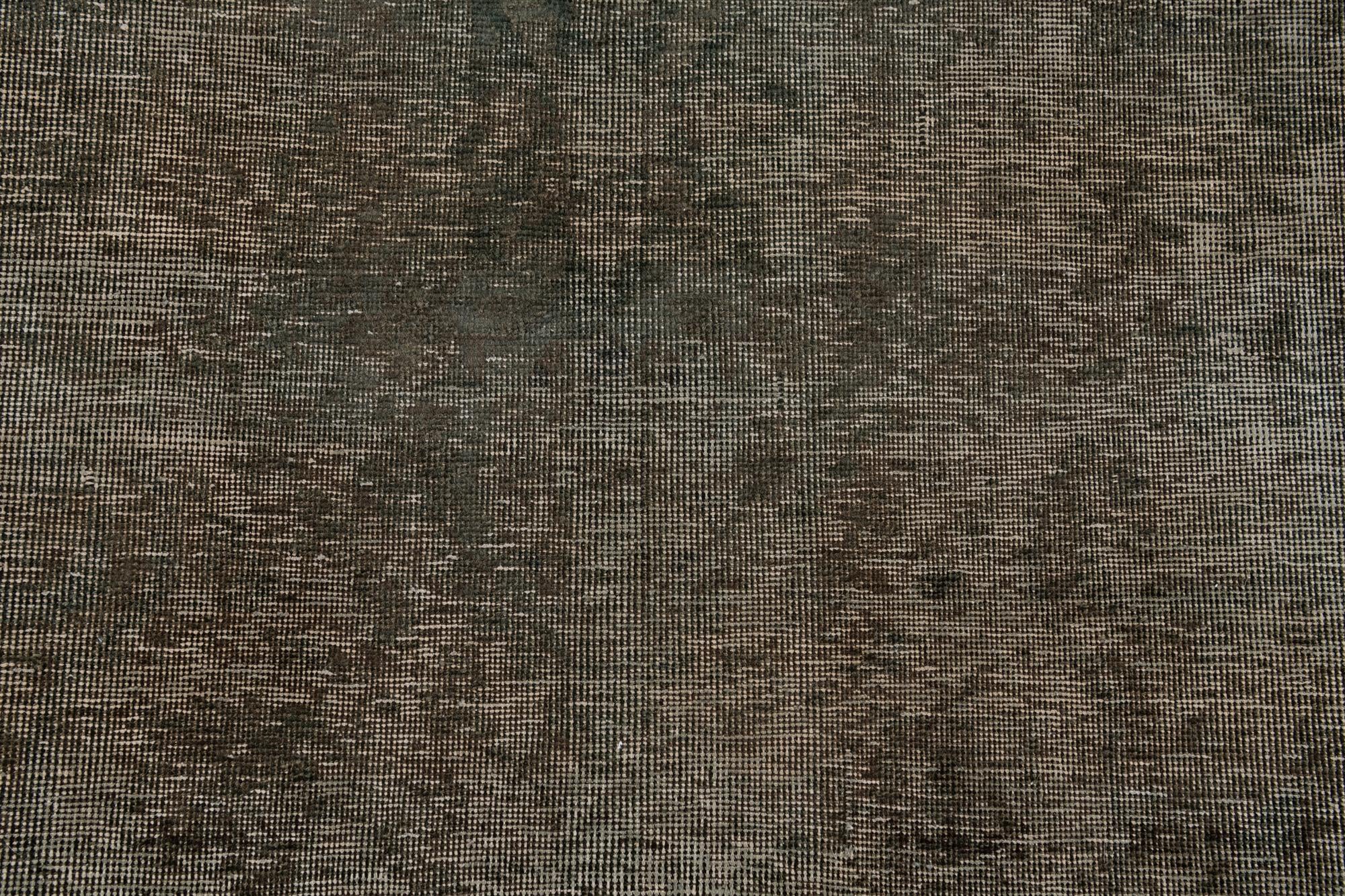 9' 4 x 12' 5 Hand Knotted Ultra Vintage Persian Wool Rug