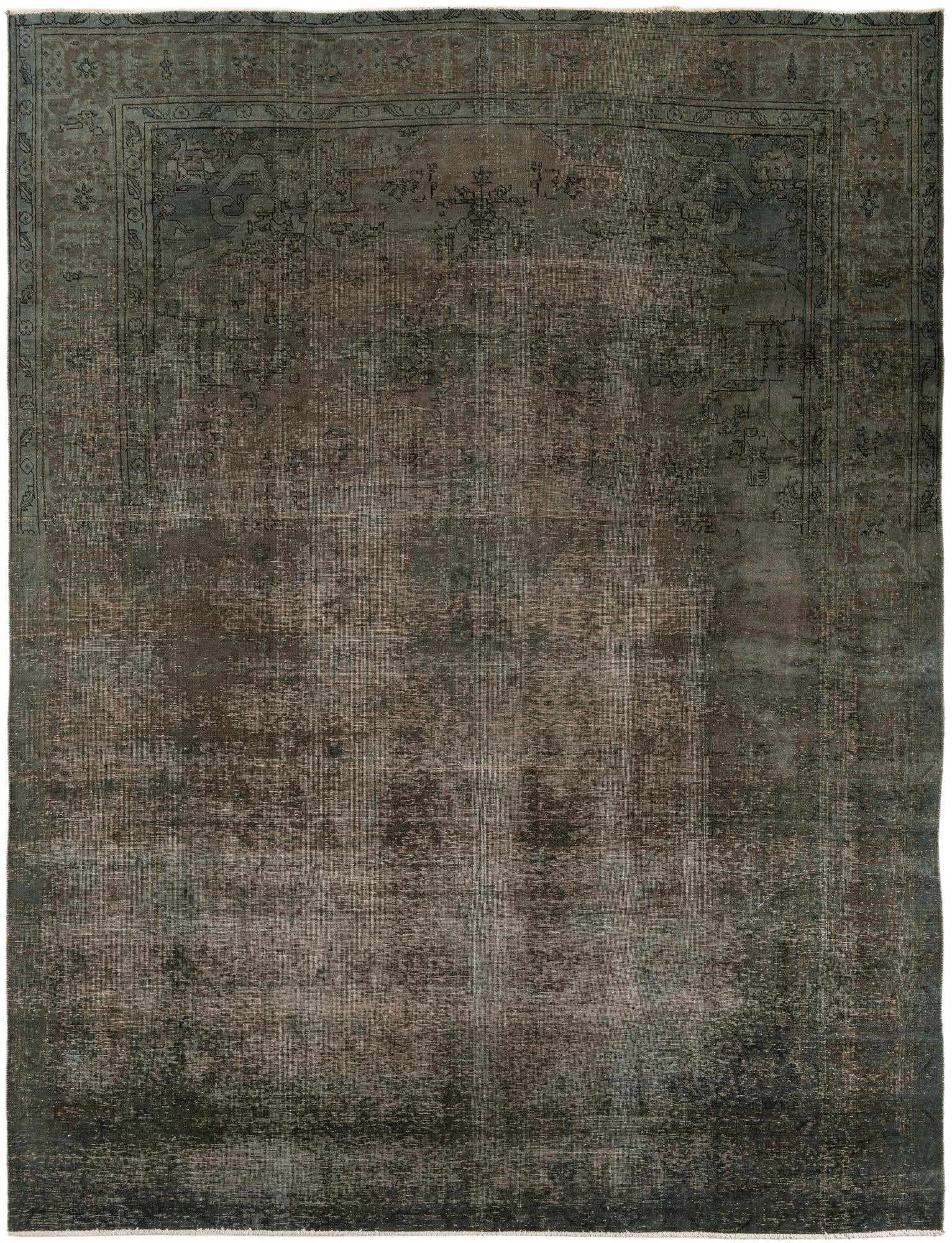 9' 4 x 12' 5 Hand Knotted Ultra Vintage Persian Wool Rug