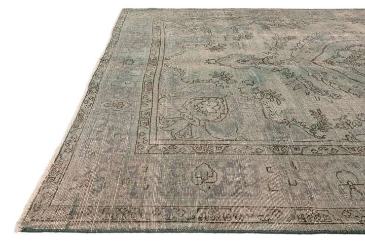 6' 5 x 9' 5 Hand Knotted Ultra Vintage Persian Wool Rug