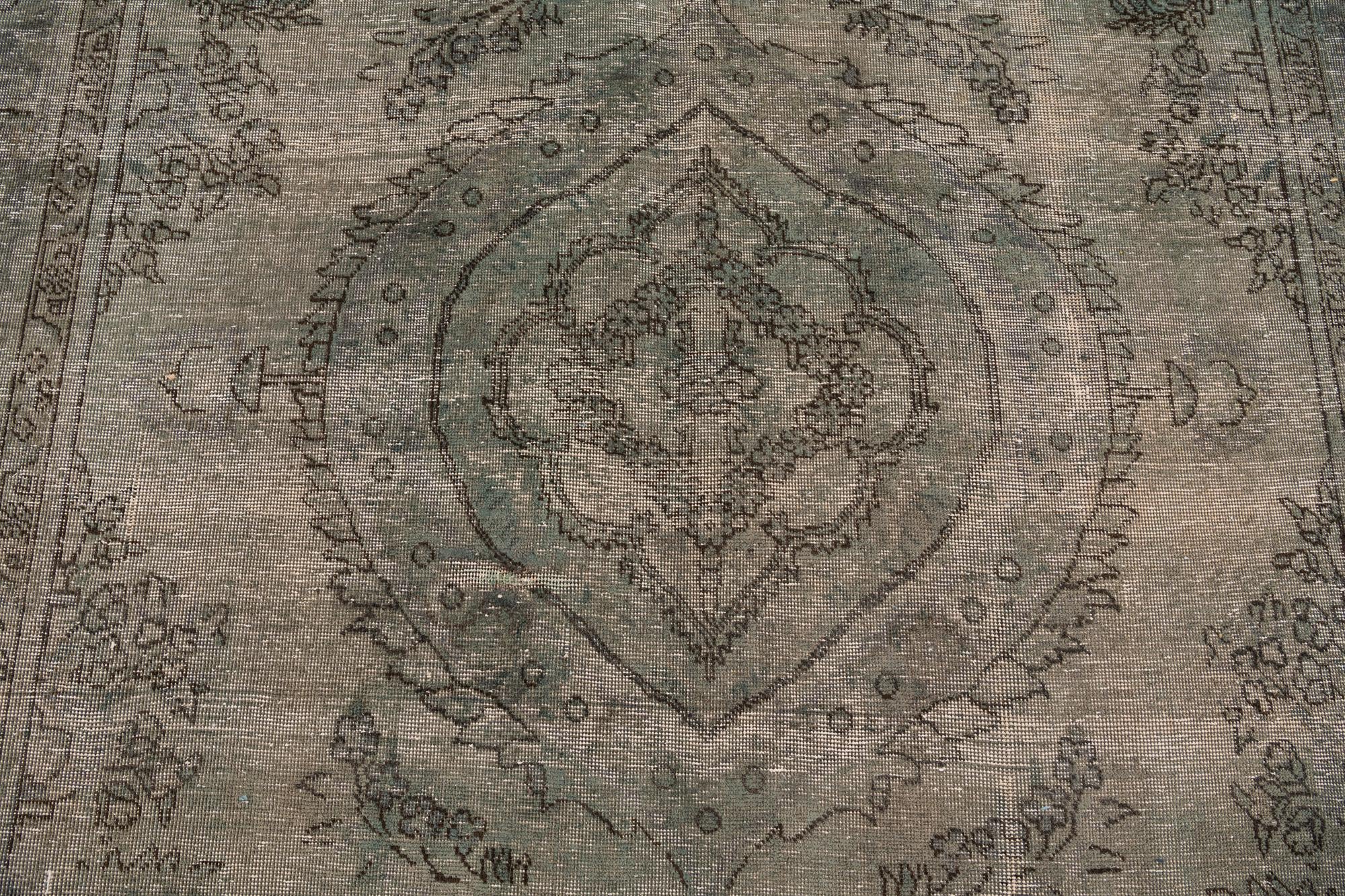 6' 5 x 9' 5 Hand Knotted Ultra Vintage Persian Wool Rug