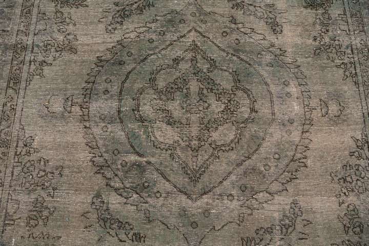 6' 5 x 9' 5 Hand Knotted Ultra Vintage Persian Wool Rug