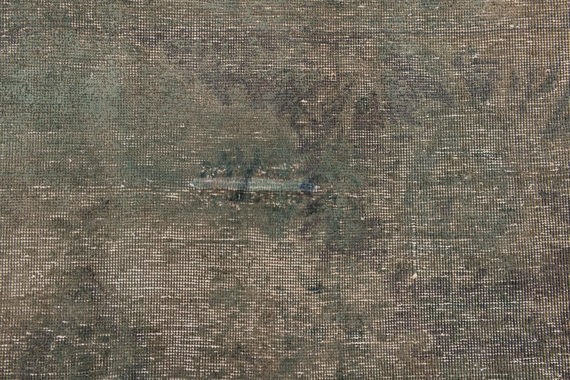 6' 5 x 9' 5 Hand Knotted Ultra Vintage Persian Wool Rug