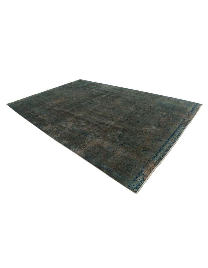 9' x 13' 6 Hand Knotted Ultra Vintage Persian Wool Rug