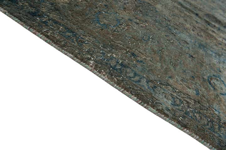 9' x 13' 6 Hand Knotted Ultra Vintage Persian Wool Rug