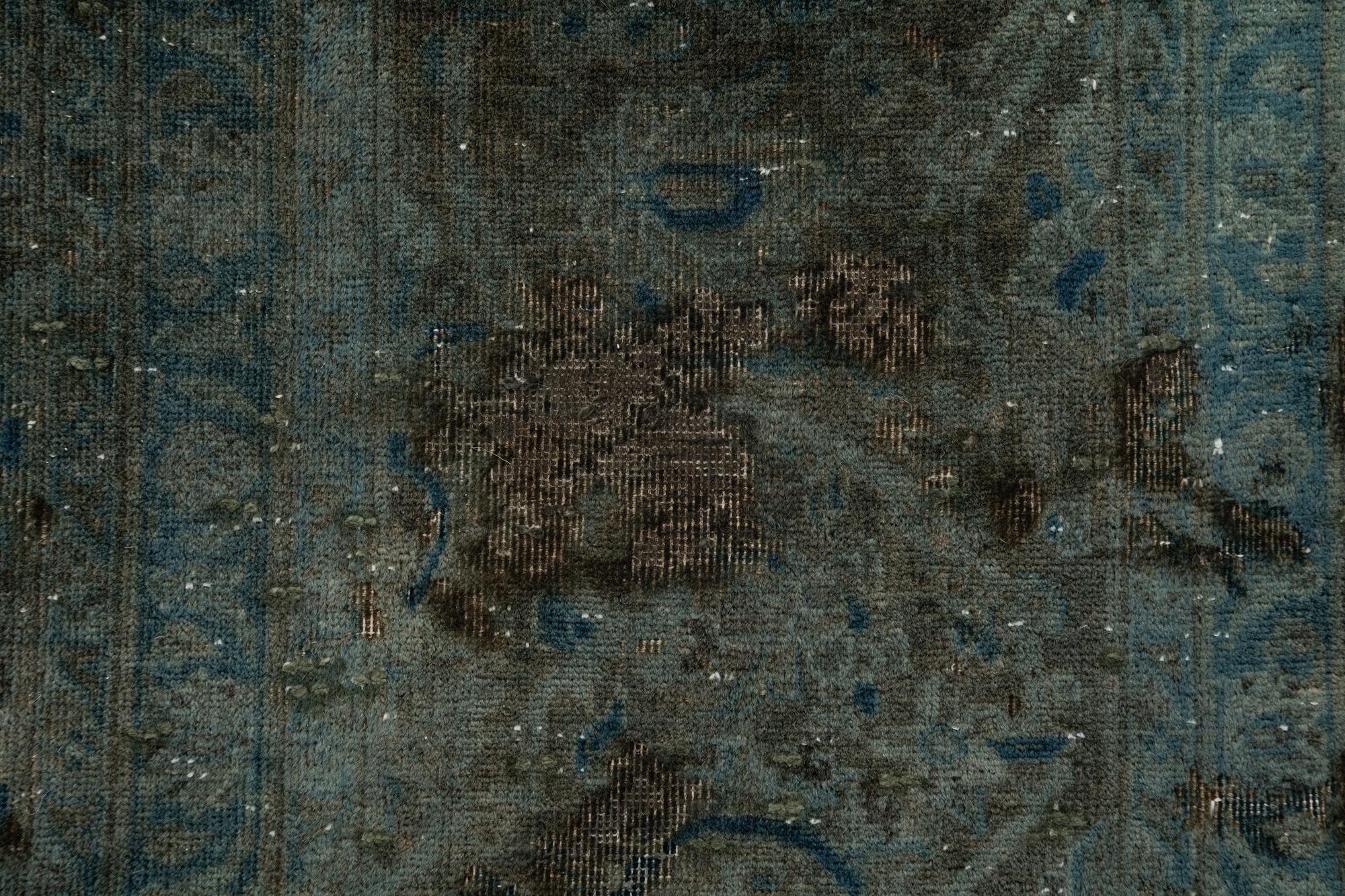 9' x 13' 6 Hand Knotted Ultra Vintage Persian Wool Rug