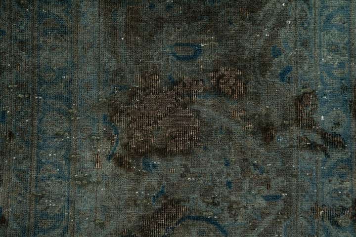 9' x 13' 6 Hand Knotted Ultra Vintage Persian Wool Rug