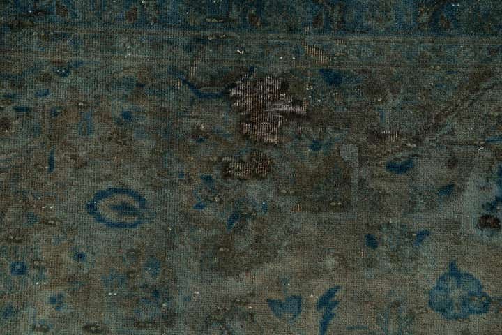 9' x 13' 6 Hand Knotted Ultra Vintage Persian Wool Rug