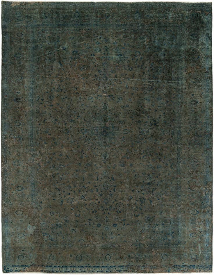 Detail image of 9' x 13' 6 Hand Knotted Ultra Vintage Persian Wool Rug