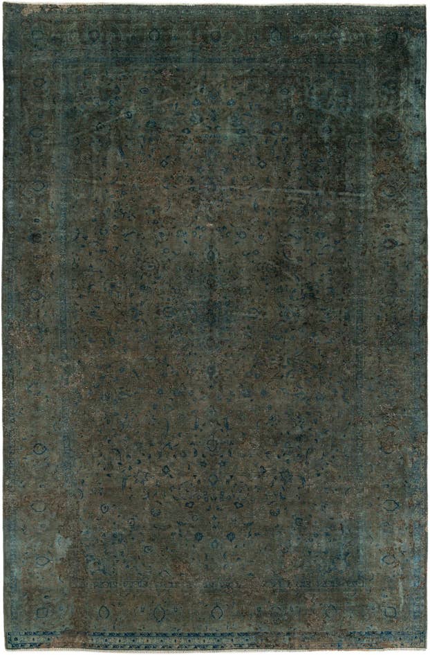 Detail image of 9' x 13' 6 Hand Knotted Ultra Vintage Persian Wool Rug