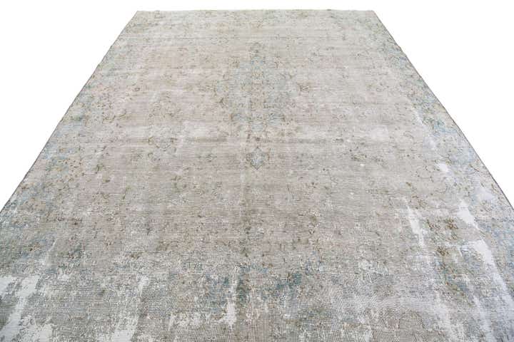 8' 9 x 12' Hand Knotted Ultra Vintage Persian Wool Rug