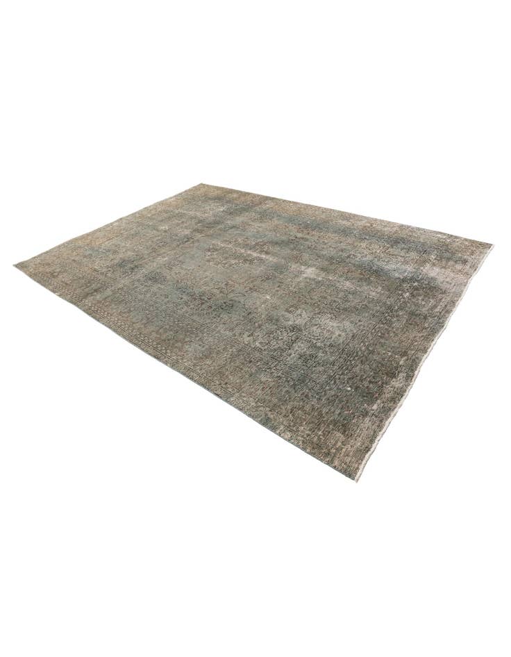 Detail image of 7' 10 x 10' 10 Hand Knotted Ultra Vintage Persian Wool Rug