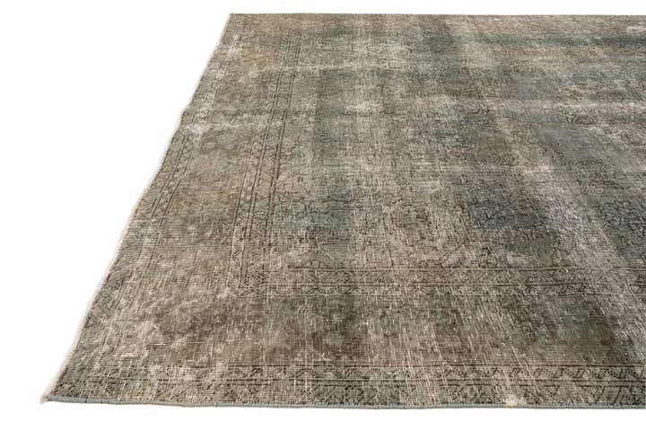 7' 10 x 10' 10 Hand Knotted Ultra Vintage Persian Wool Rug