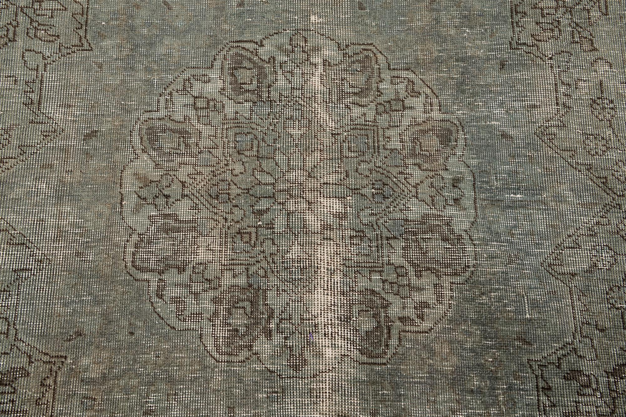 7' 10 x 10' 10 Hand Knotted Ultra Vintage Persian Wool Rug