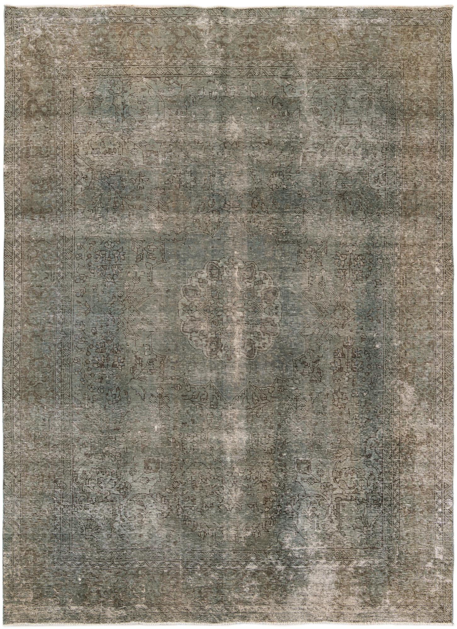 7' 10 x 10' 10 Hand Knotted Ultra Vintage Persian Wool Rug