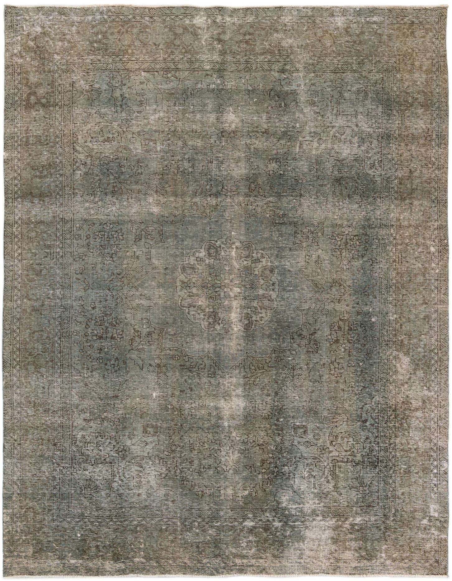 Primary image 7' 10 x 10' 10  Hand Knotted Ultra Vintage Persian Wool Rug