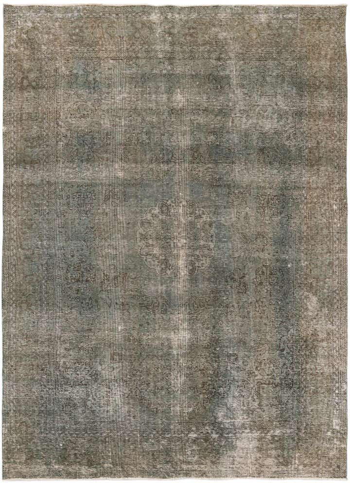 7' 10 x 10' 10 Hand Knotted Ultra Vintage Persian Wool Rug
