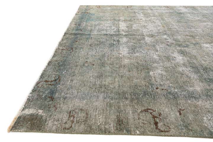 7' 3 x 10' 5 Hand Knotted Ultra Vintage Persian Wool Rug