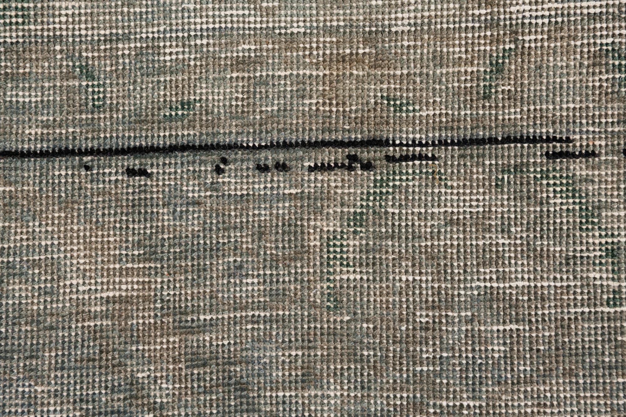 6' 1 x 9' 1 Hand Knotted Ultra Vintage Persian Wool Rug