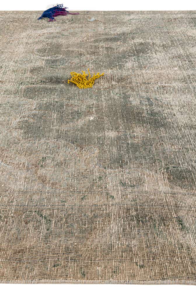 6' 1 x 9' 1 Hand Knotted Ultra Vintage Persian Wool Rug