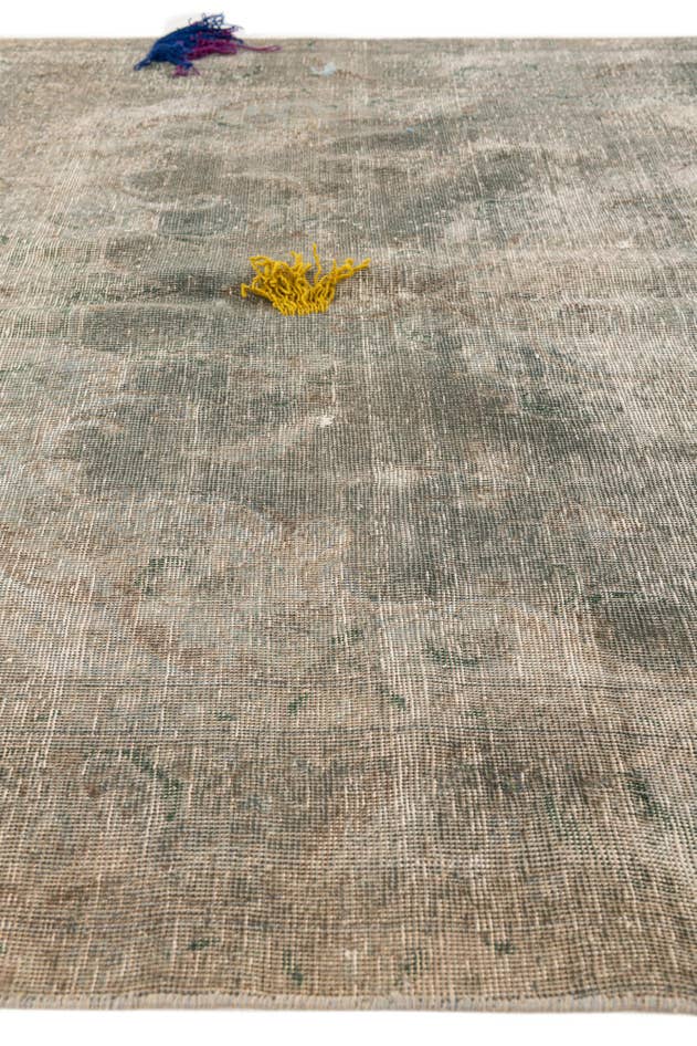 Detail image of 6' 1 x 9' 1 Hand Knotted Ultra Vintage Persian Wool Rug