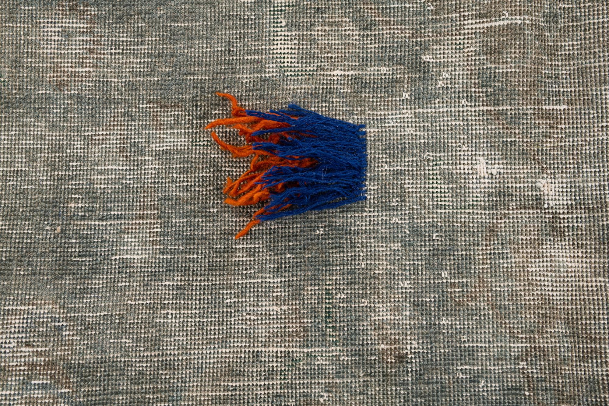 6' 1 x 9' 1 Hand Knotted Ultra Vintage Persian Wool Rug