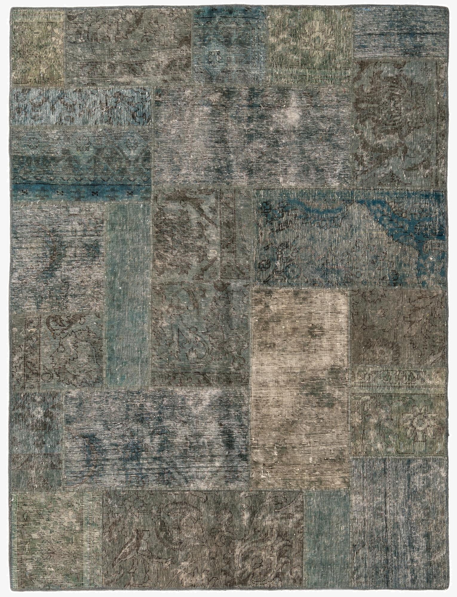 5' x 6' 8  Hand Knotted Ultra Vintage Persian Wool Rug