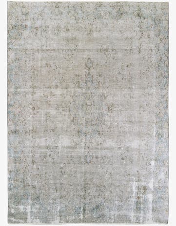 8' 9 x 12' Hand Knotted Ultra Vintage Persian Wool Rug