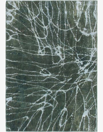 4' 2 x 6' Hand Knotted Ultra Vintage Persian Wool Rug