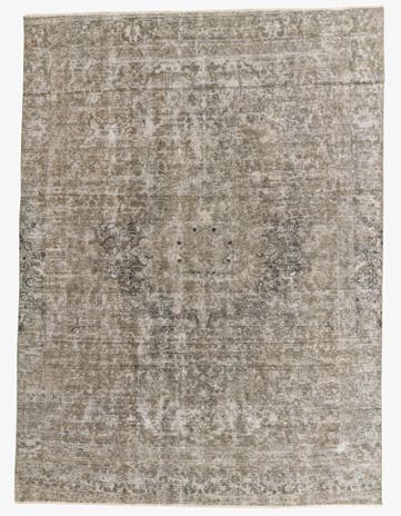 9' x 12' 1 Hand Knotted Ultra Vintage Persian Wool Rug