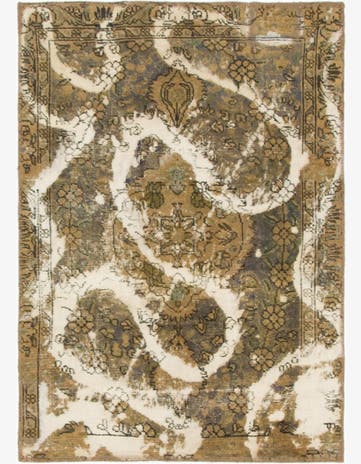 3' x 4' 2 Hand Knotted Ultra Vintage Persian Wool Rug