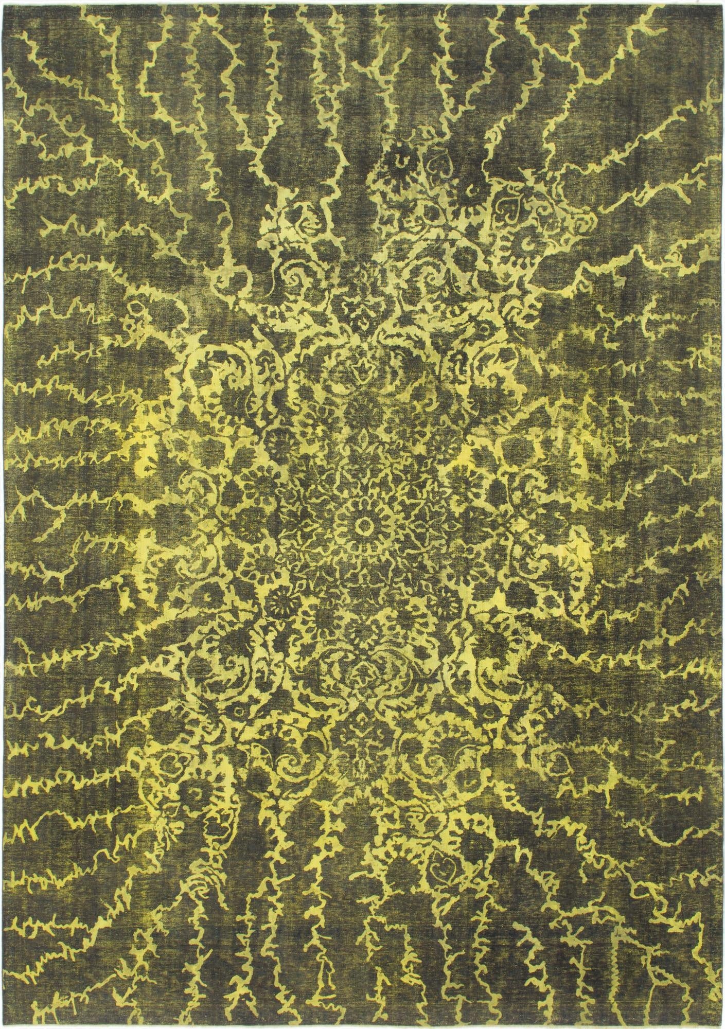 9' 9 x 13' 9  Hand Knotted Ultra Vintage Persian Wool Rug