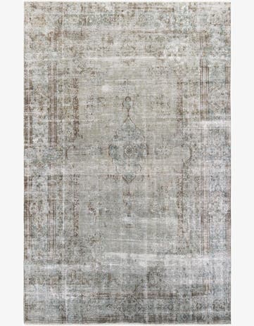 8' 7 x 13' 3 Hand Knotted Ultra Vintage Persian Wool Rug